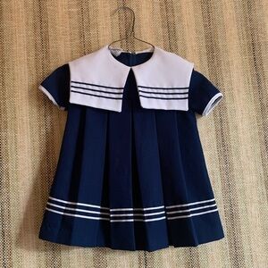 Vintage Baby Dress You Are In Wonderland Blue Formal Dress Outfit Toddler Size 5